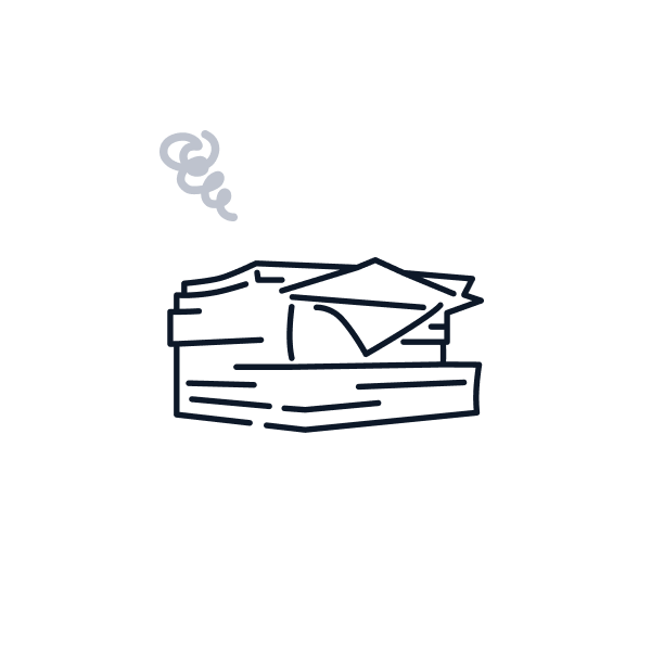 紙書類の管理が煩雑